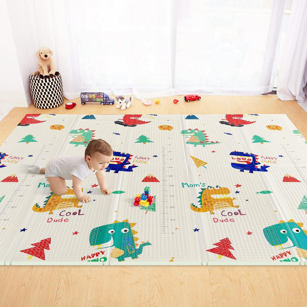 Extra Large Foldable Waterproof Baby Crawling Mat with Carry Bag F5250