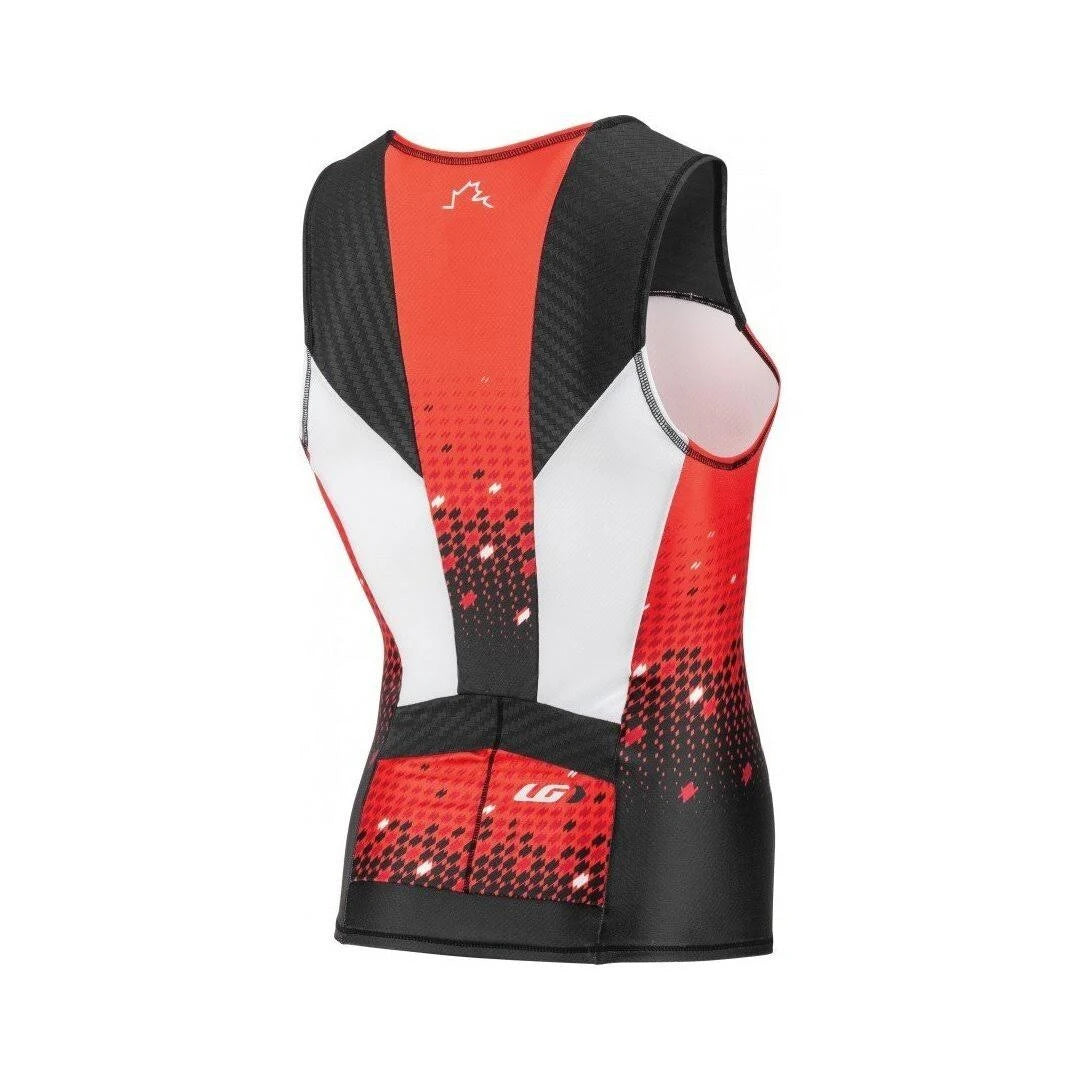 Men's Sleeveless Tri Course Black Flame Carmin H5602