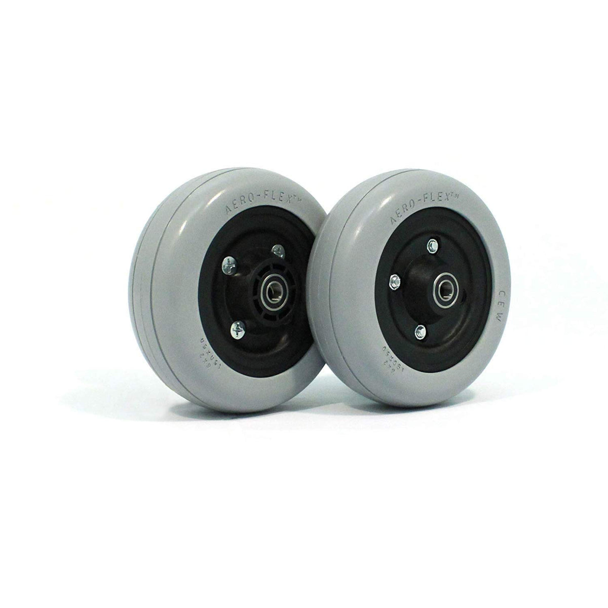Semi-Pneumatic Wheelchair Wheel Hub 6 x 2 1 Pair F586