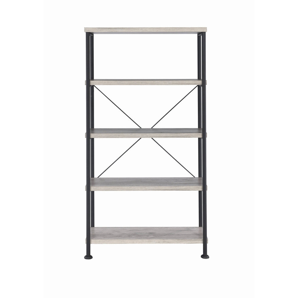 Antique Nutmeg 4-Shelf Bookcase M359