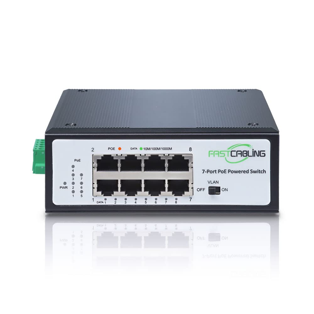 PoE Powered Switch, 65W Passthrough Power, IEEE802.3bt Standard X768546