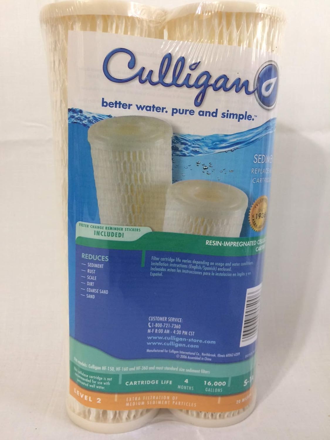 Sediment Water Filter Cartridge Pack of 2 U574