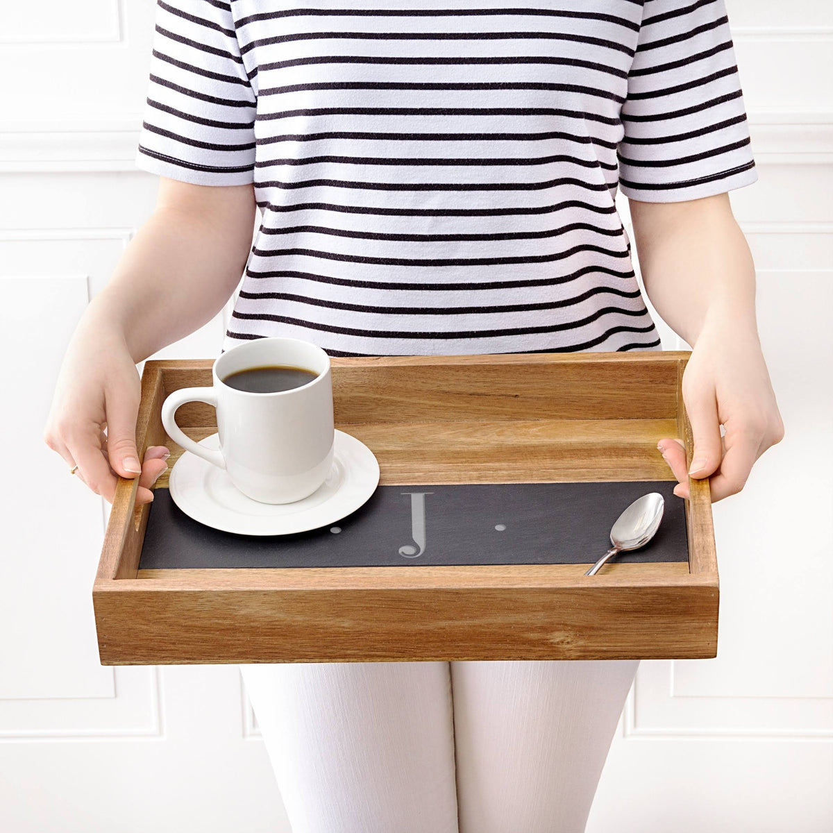 Acacia and Slate Tray X80940