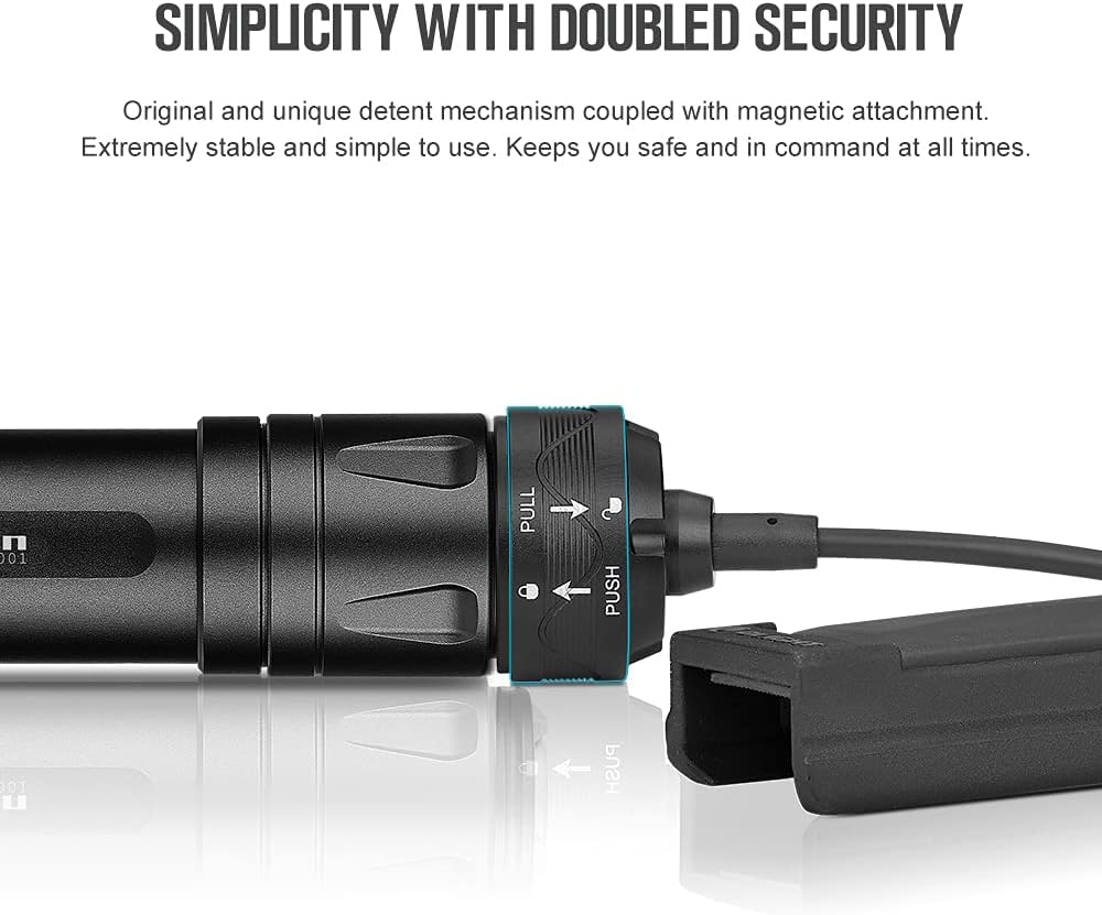 2000 Lumens Rechargeable Tactical Flashlight with Remote Pressure Switch V30247