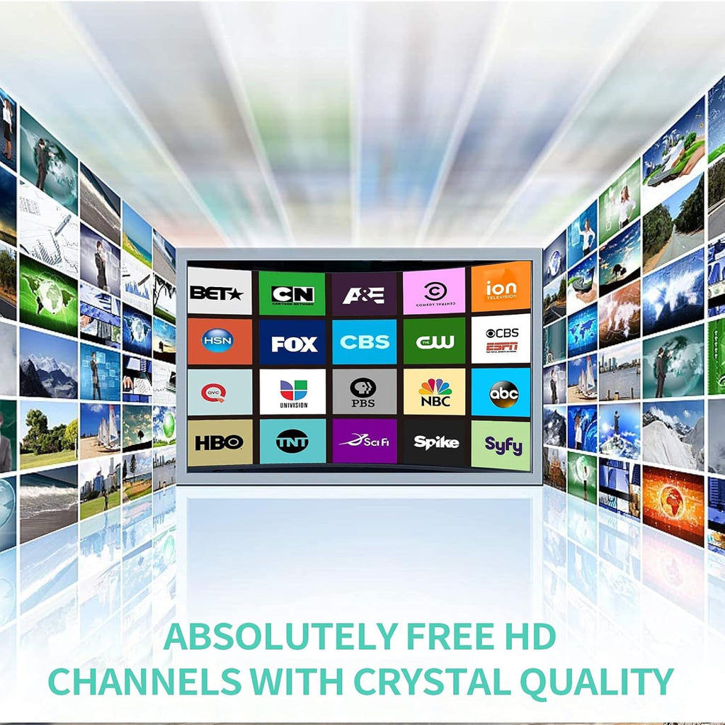 Digital TV Antenna 380 Miles Range Indoor Outdoor 4K 1080P B3095