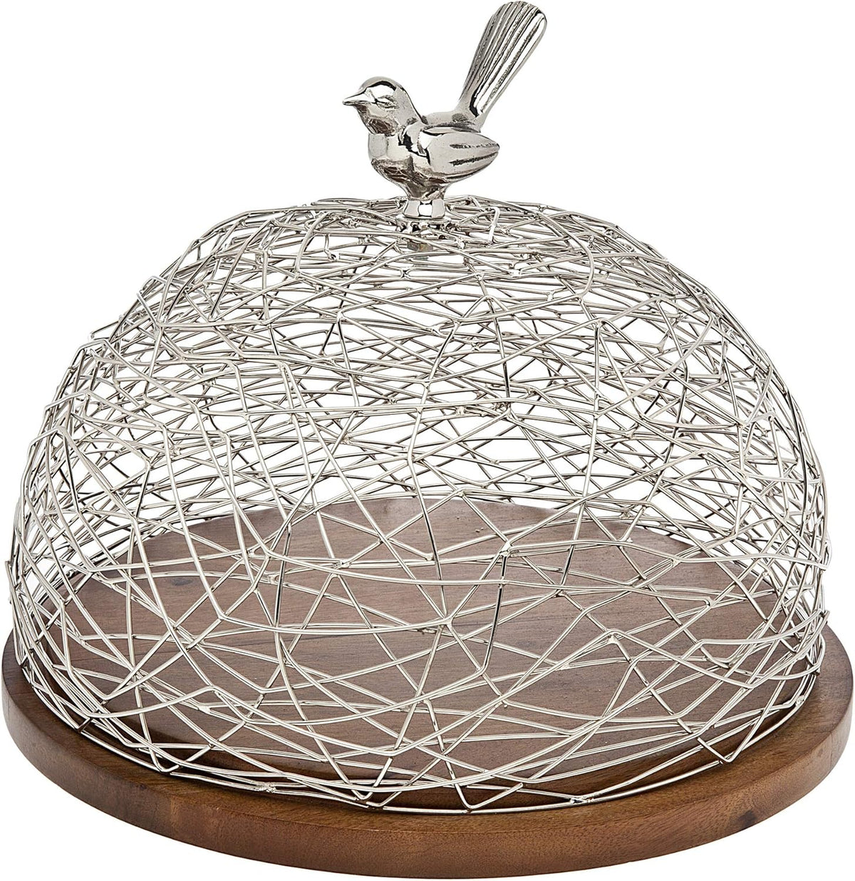 Wood Cake Tray with Dome H73550