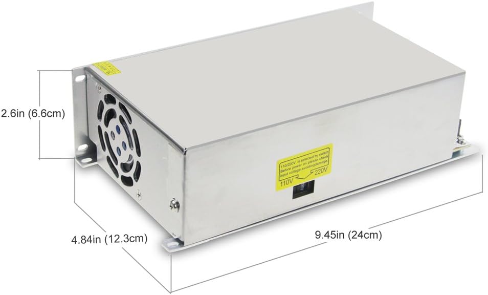 12V 50A 600W Switch Mode Power Supply AC/DC Adapter Y762