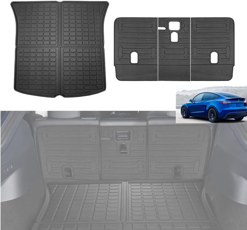 All Weather Cargo Liner Mat with Backrest Mats Set of 4 Z810239