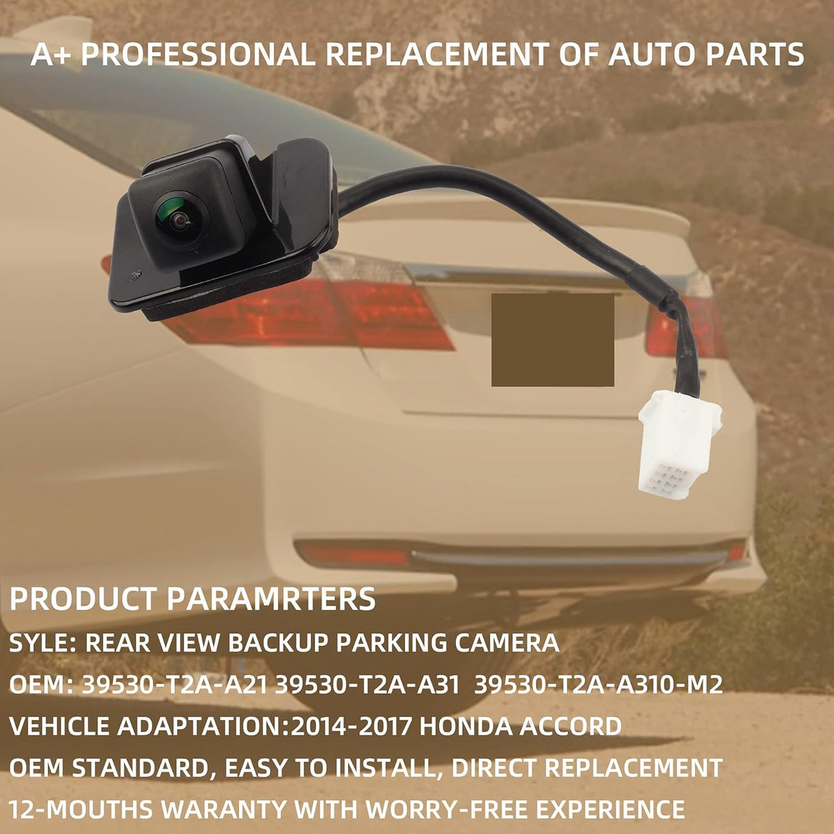Rear View Back Up Assist Camera A9389