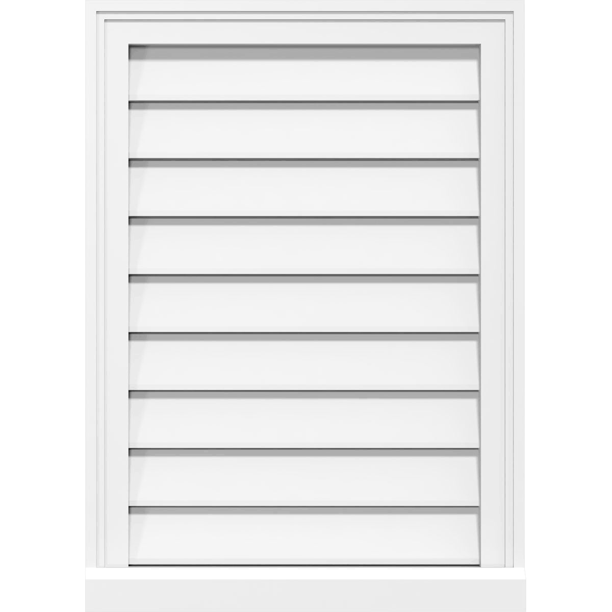 PVC Vertical Surface Mount Gable Vent U57077