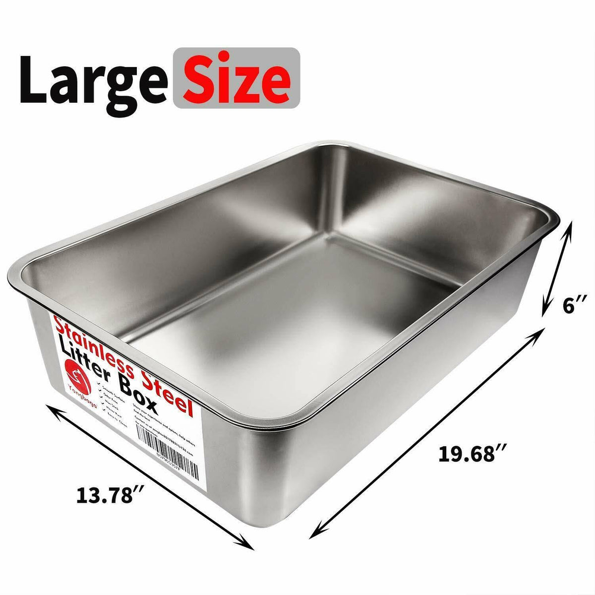 Stainless Steel Cat and Rabbit Litter Box C45182