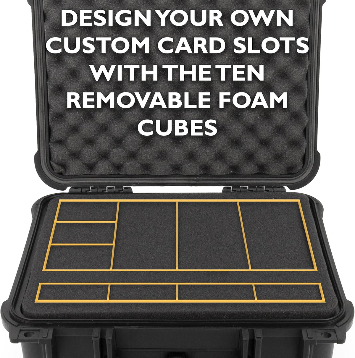 Waterproof Graded Card Storage Box with Foam Slots V329