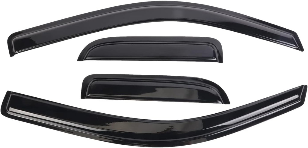 Window Vent Visors Deflectors Rain Guards 4 Piece Set Y1445