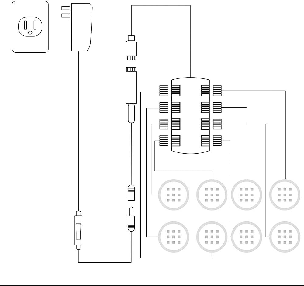 RGB Dimmable Under Cabinet Light Kit H19669