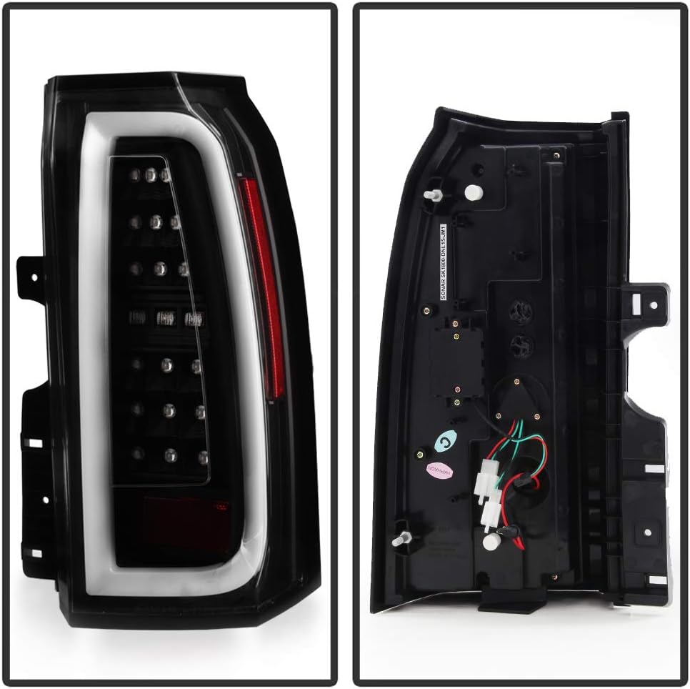 Black Full LED Tail Lights Pair Set X78026
