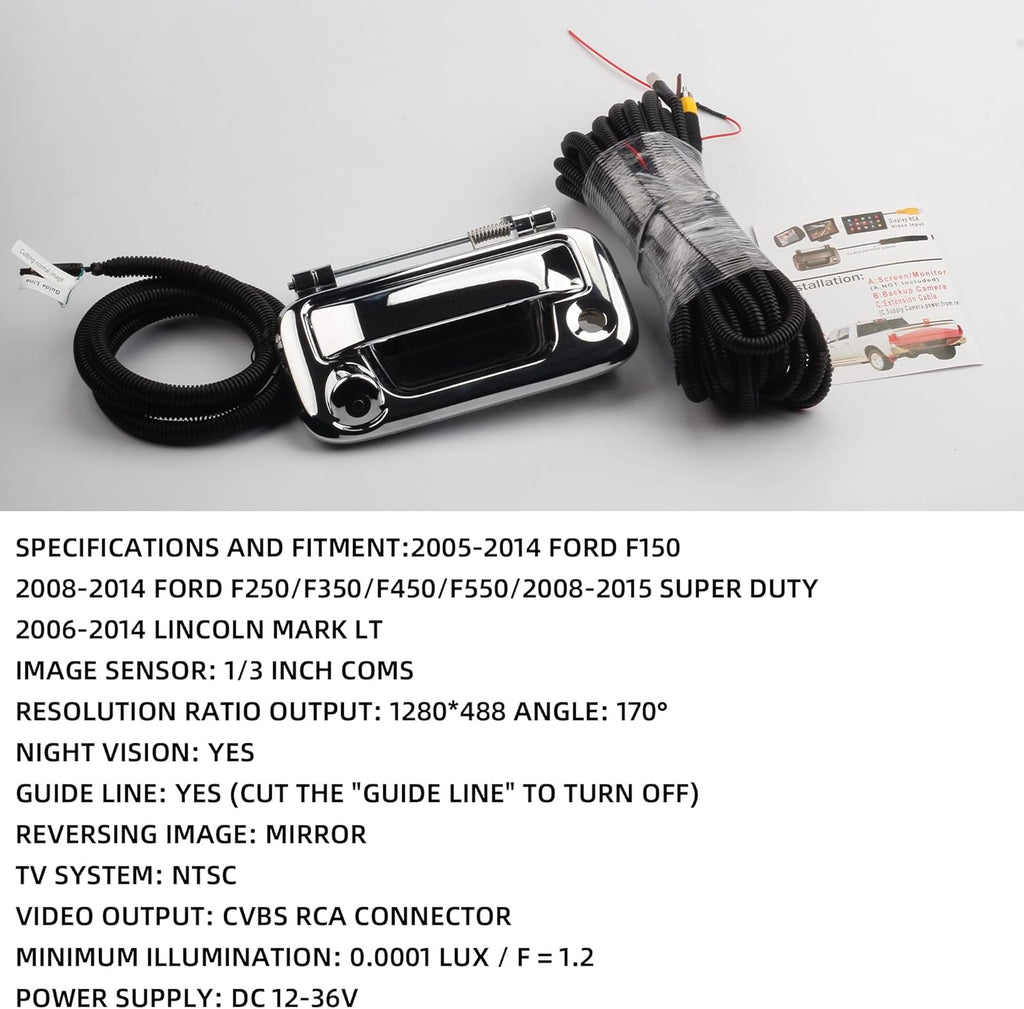 Tailgate Handle with Backup Camera Chrome G423349