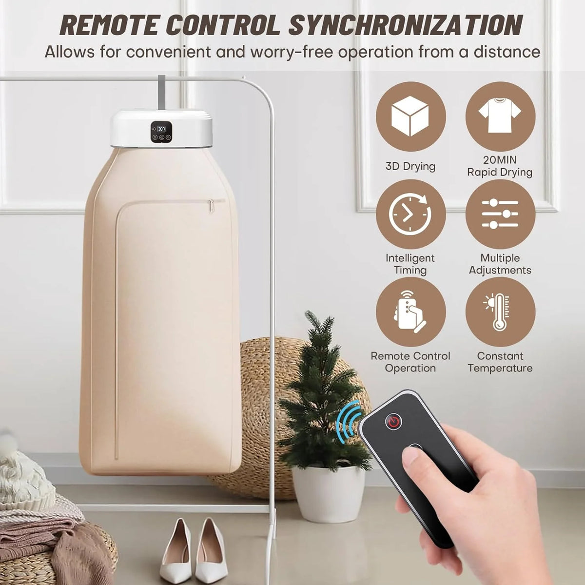 Portable Compact Clothes Dryer with Timer L75068