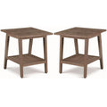 Wood Square End Table Set of 2 Z41261