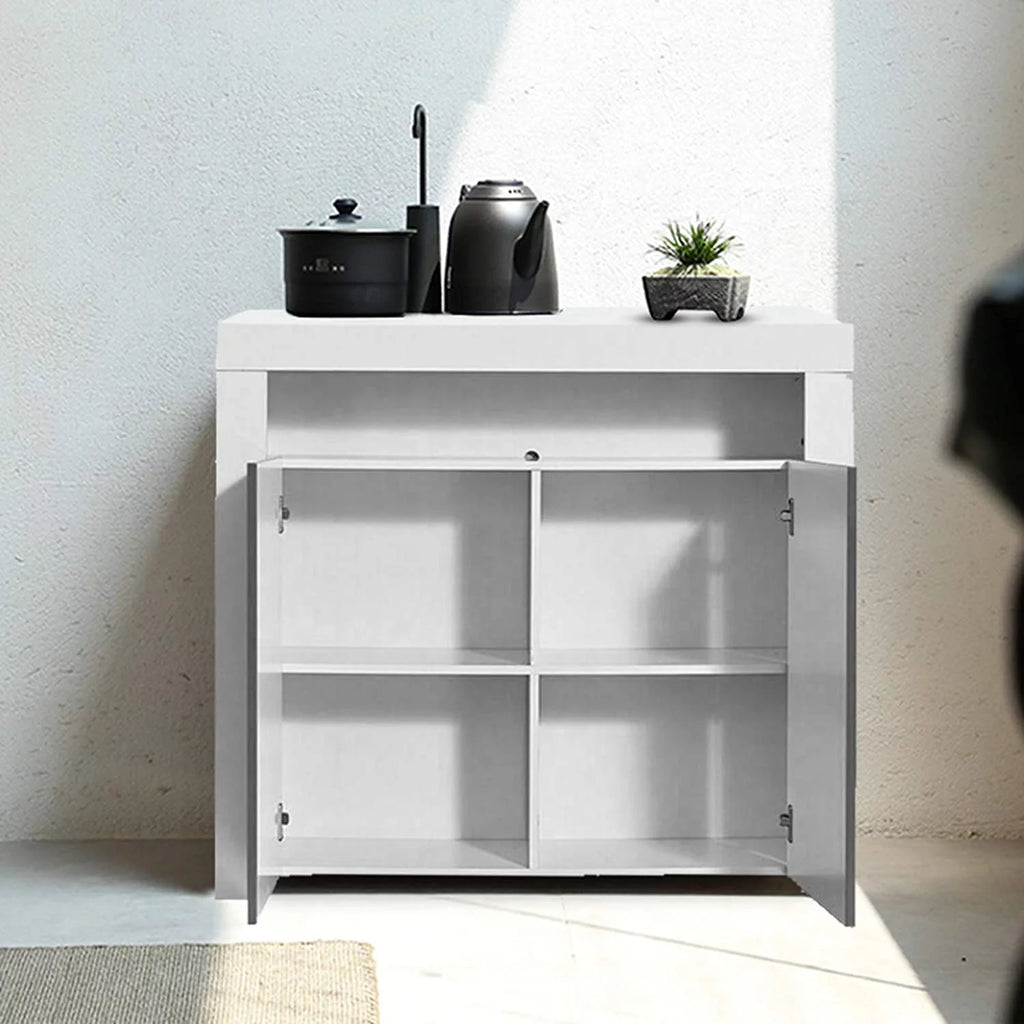 LED High Gloss Sideboard Buffet Cabinet S3858