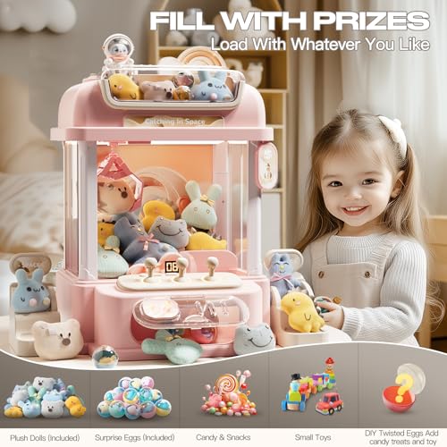 Remote Control Claw Machine with Light Sounds (White) J1577