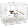 White Travel Bird Cage P6113