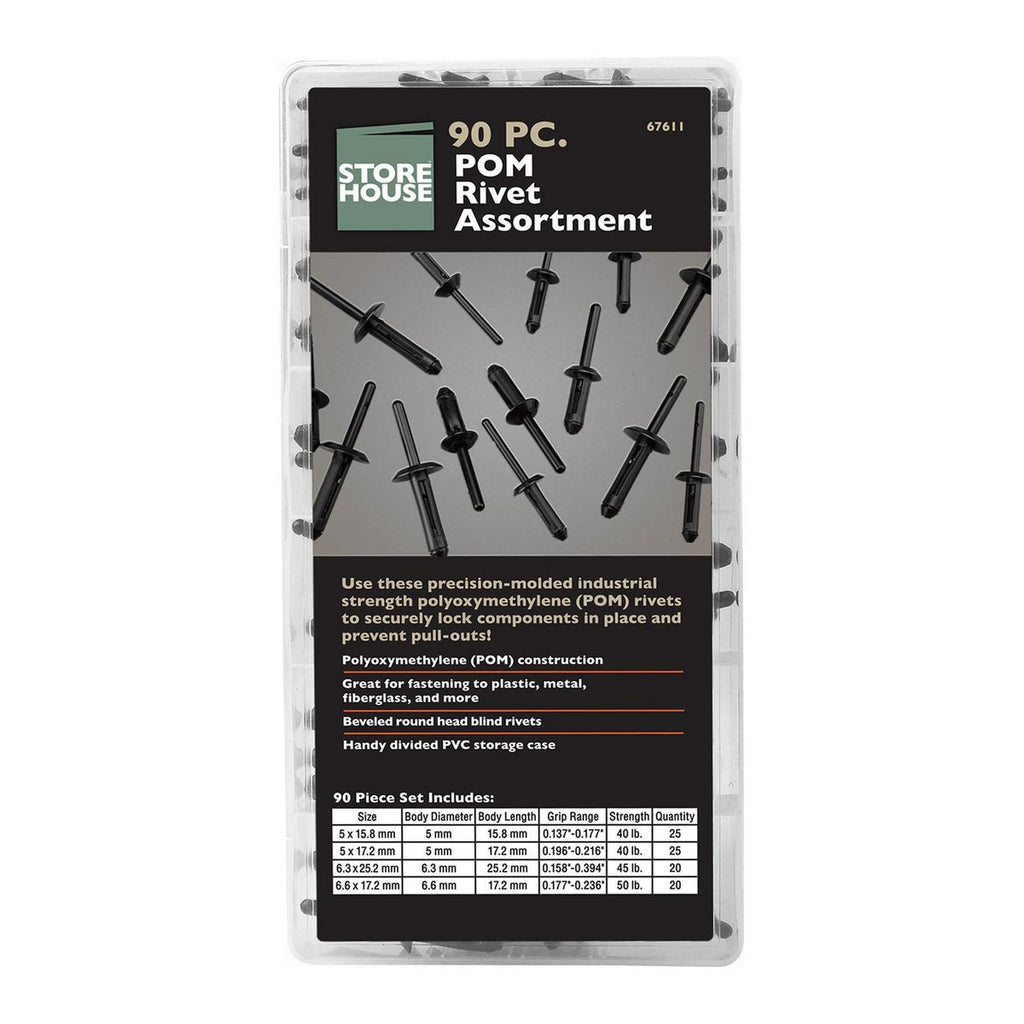 90 Piece Rivet Assortment O59158