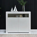 LED High Gloss Sideboard Buffet Cabinet S3858