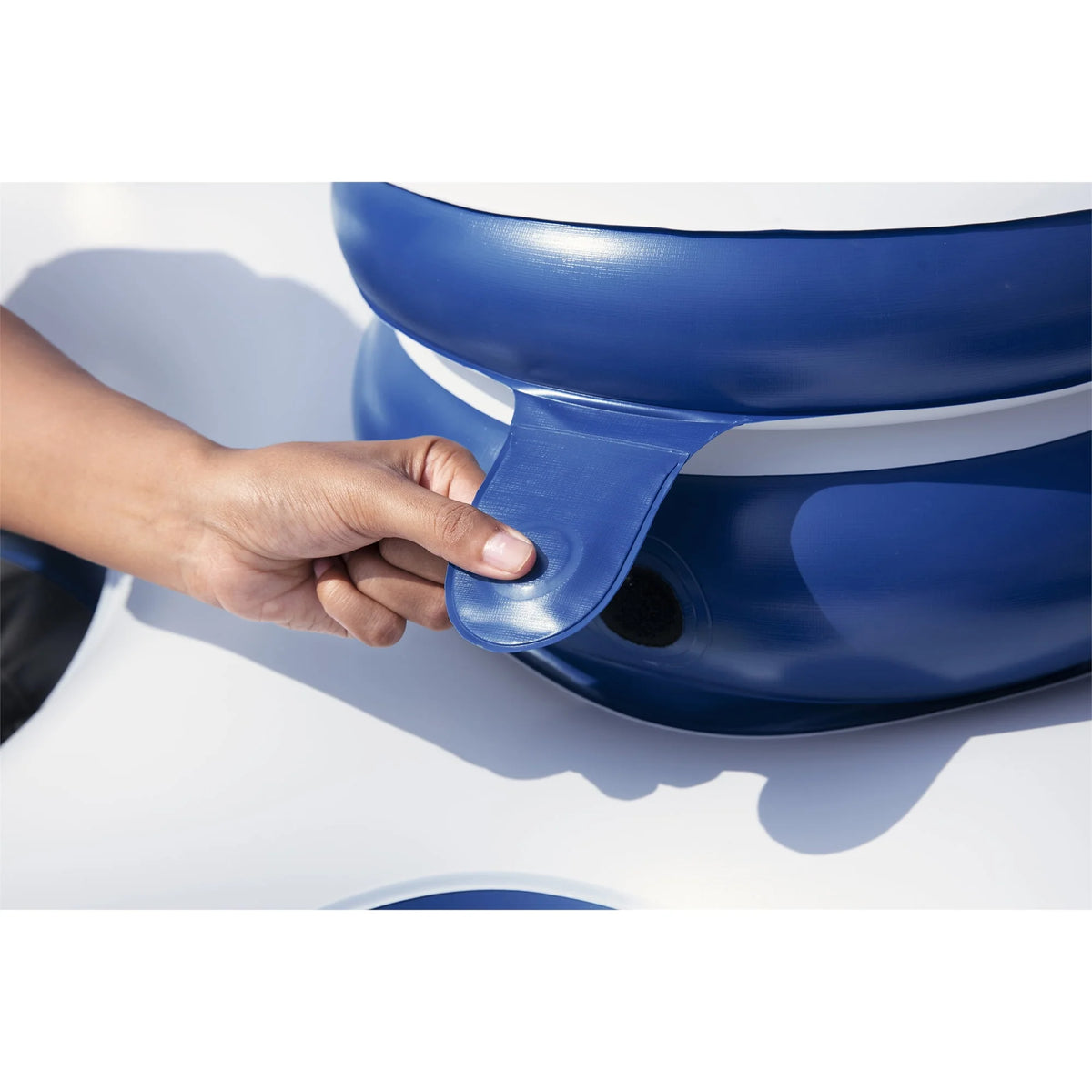 Blue Inflatable Double River Tube Q772