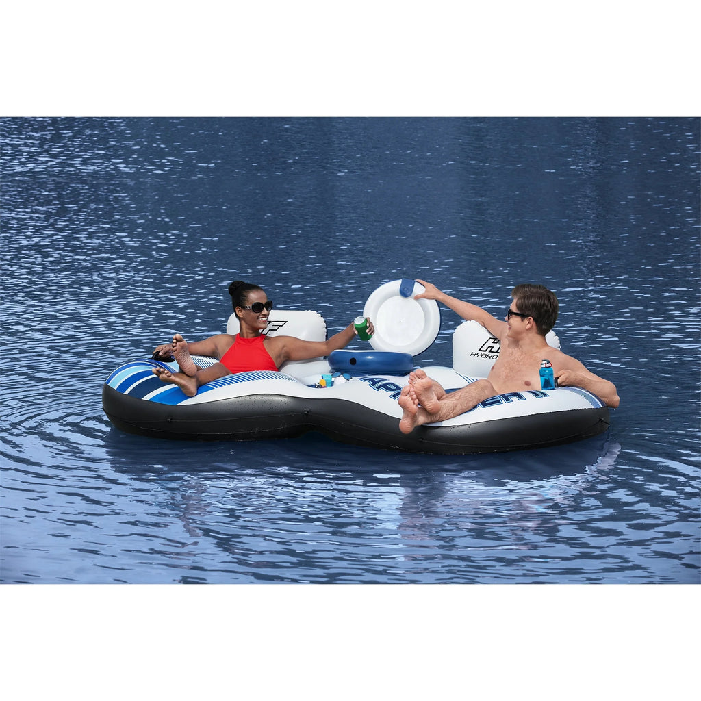 Blue Inflatable Double River Tube Q772