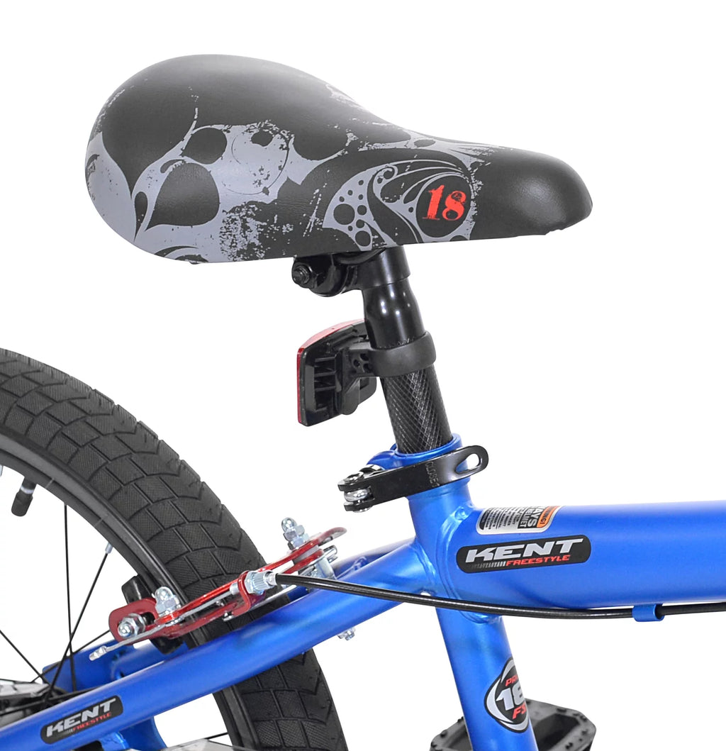18-inch Blue Freestyle BMX Bicycle P51420