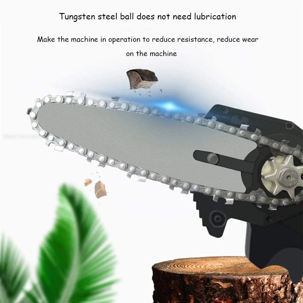 4-Inch Cordless Electric Mini Chainsaw with 2 Batteries Z4775