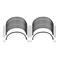 21 in. EPDM Tie Down Set, 20 Pack P571