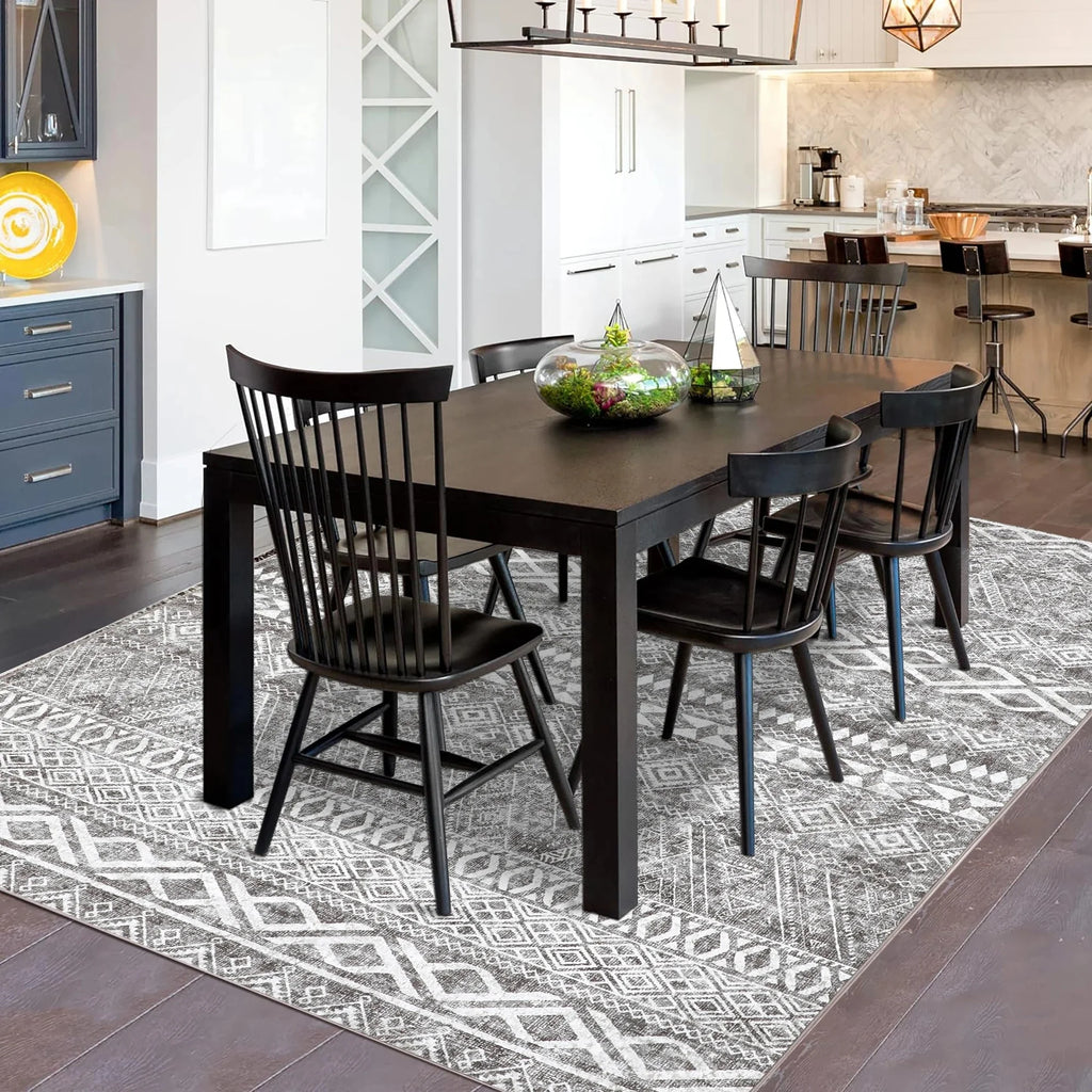 Machine Washable 5'x7' Tribal Area Rug H299285