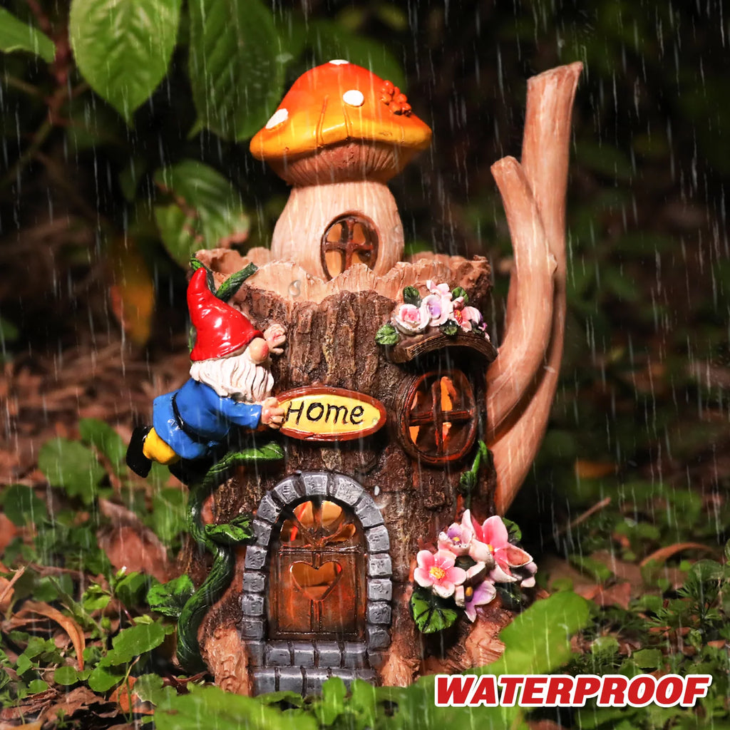 Garden Gnome Statue with LED Light I1492