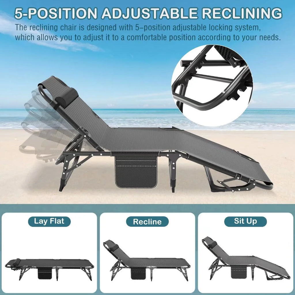 Folding Chaise Lounge Chairs Outdoor M32095