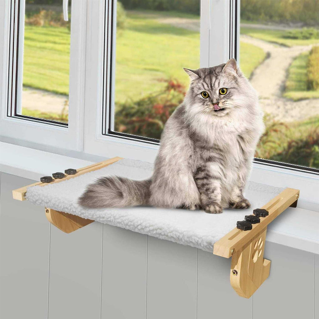 Cat Window Perch with Wood and Metal Frame F954