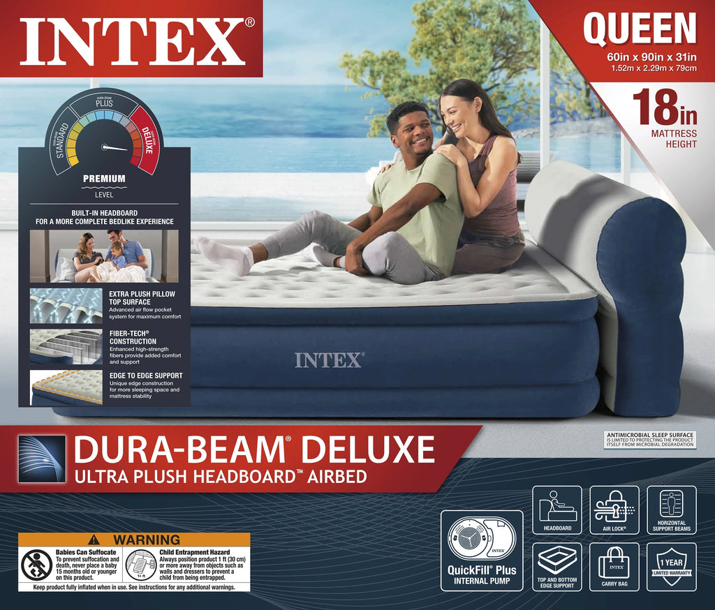 Queen Air Mattress with Built-in Pump I254