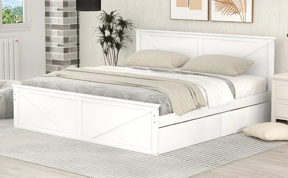 Wooden Platform Bed A51809