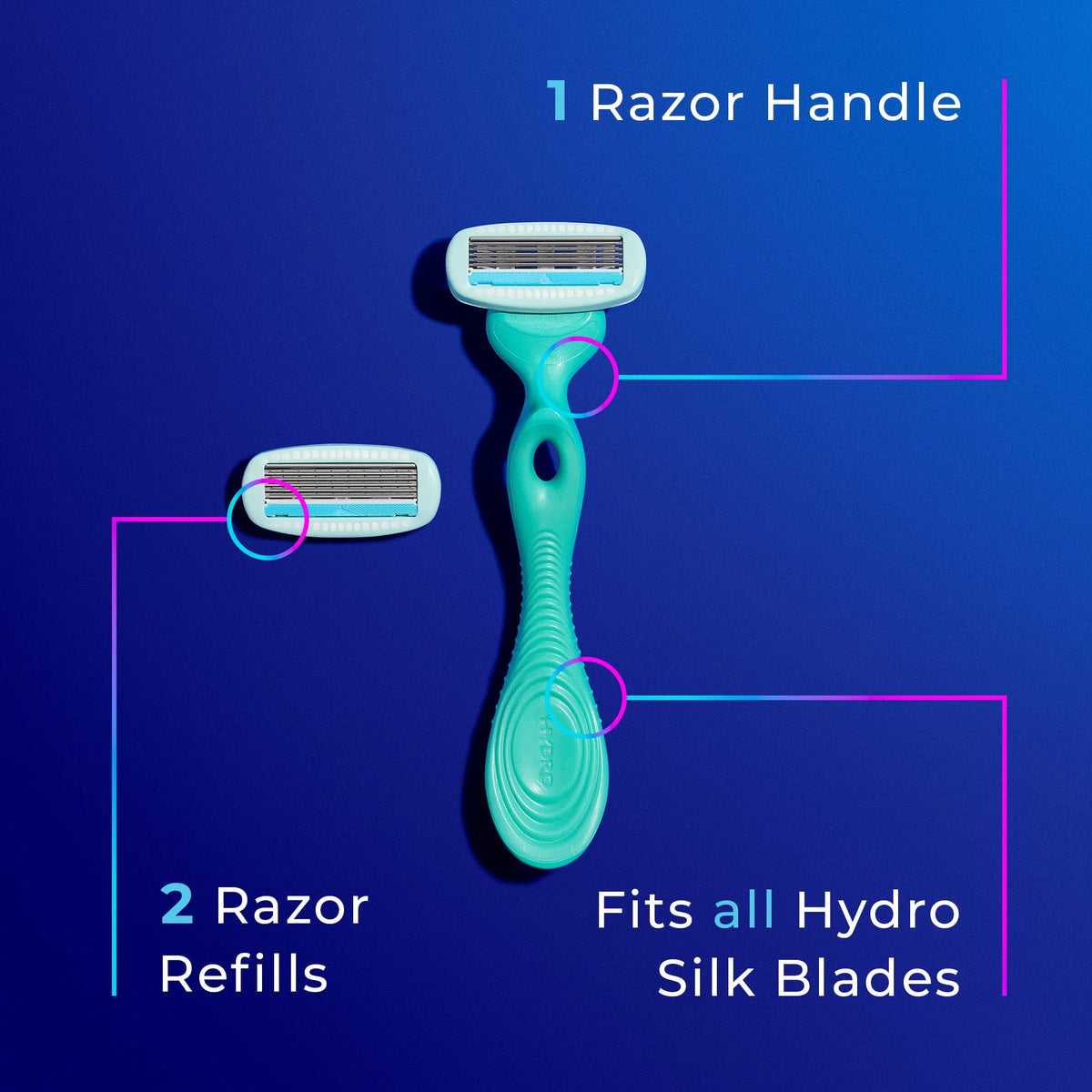 5-Blade Womens Razor with 2 Blade Refills I7151