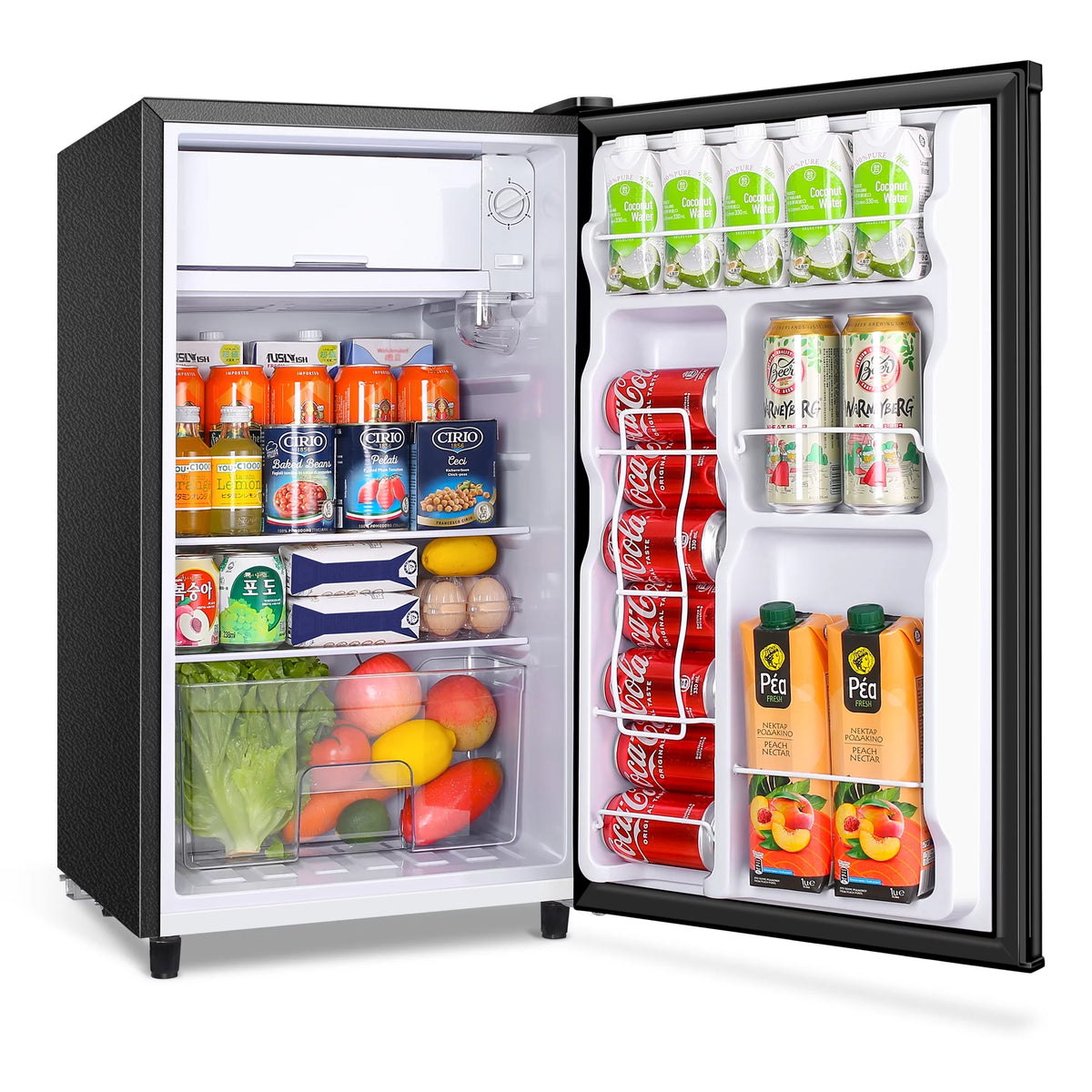 3.2 Cu ft Single Door Mini Fridge, Black H323232