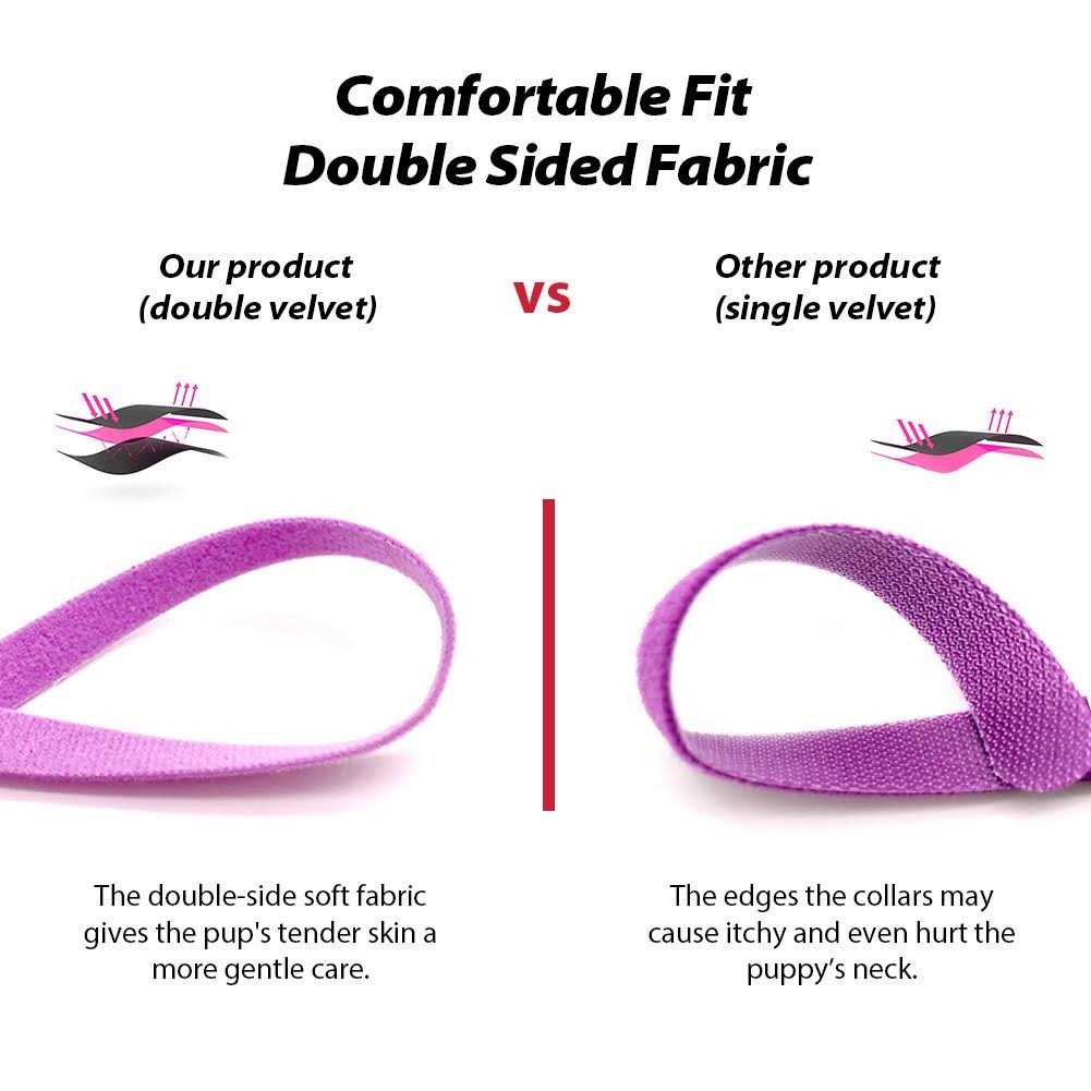 Puppy ID Collars 15 Colors Double-Sided Soft Adjustable N229851
