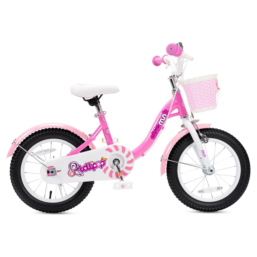 14 Inch Girls Kids Bike with Basket Training Wheels C384