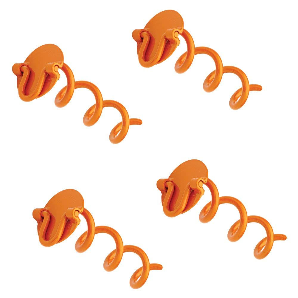16 in. Steel Folding Ring Spiral Anchor 4-Pack X1259