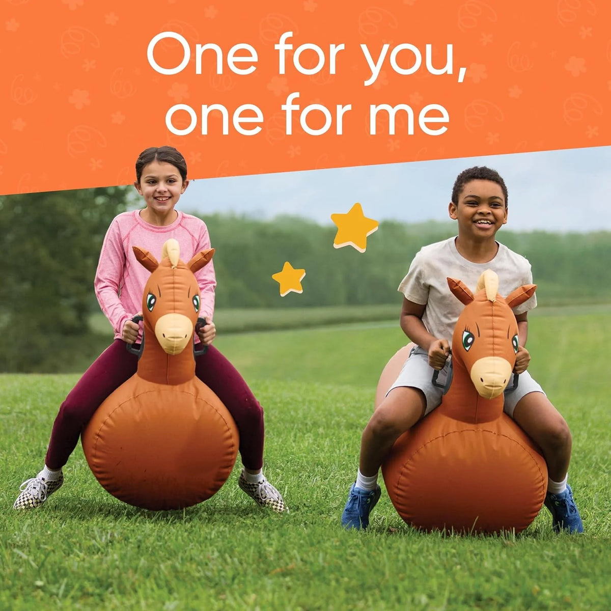 Inflatable Bouncy Horse Set of 2 Y20427
