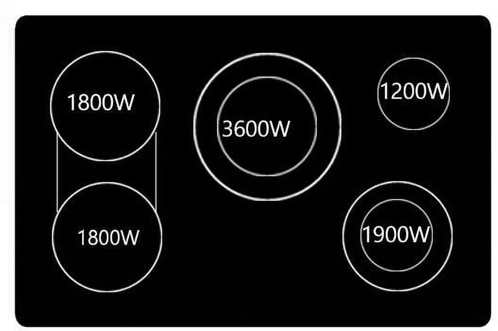 36 Electric Cooktop with 5 Elements A62182