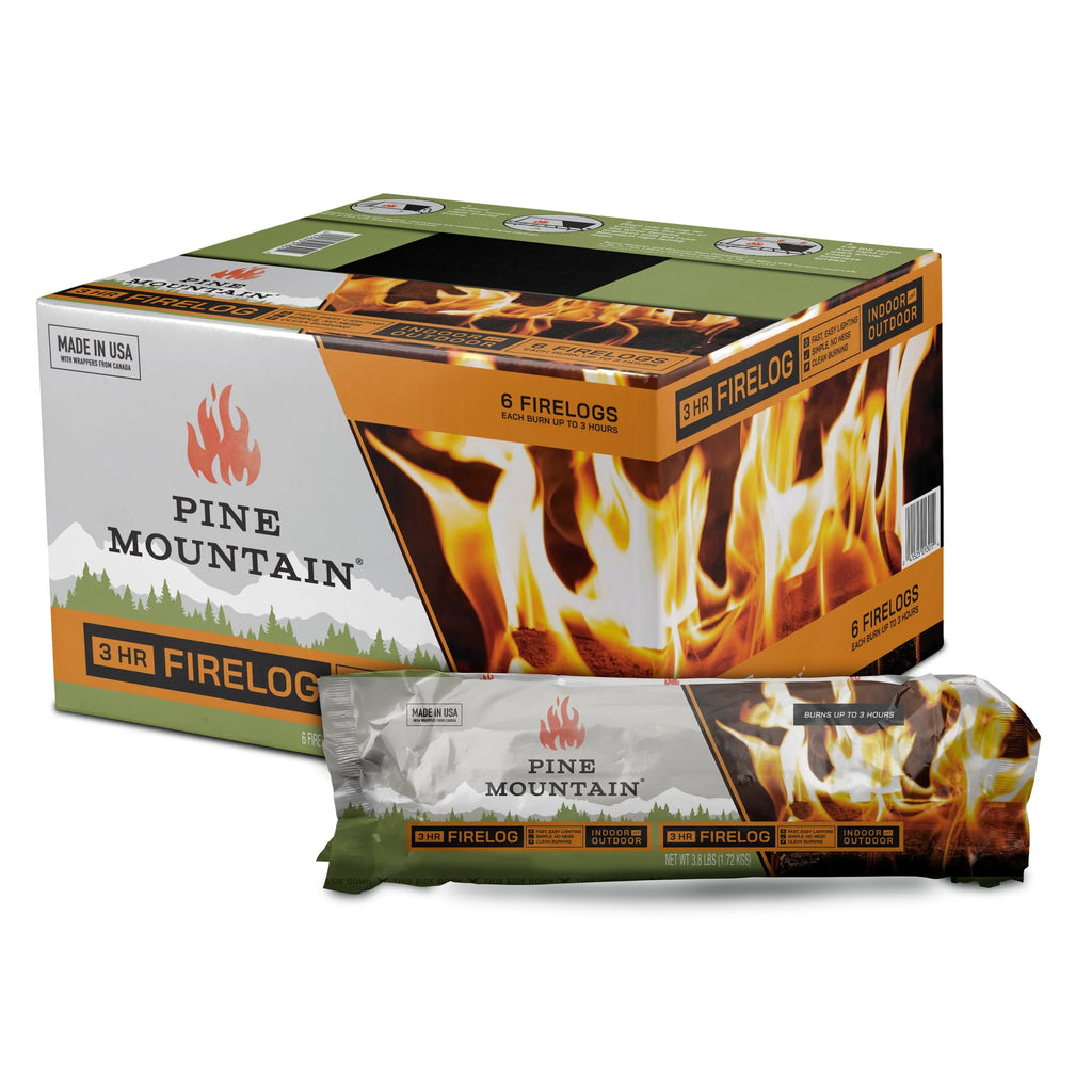 Long Burning Fire Log 6 Pack C800