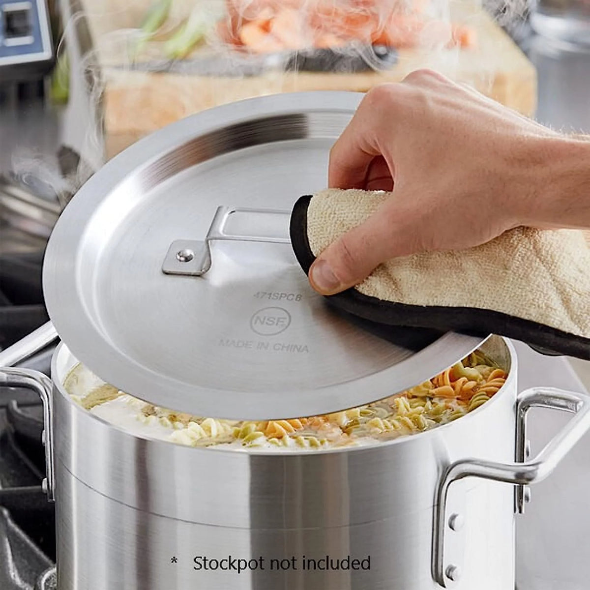 8 qt. Aluminum Stock Pot Lid F253