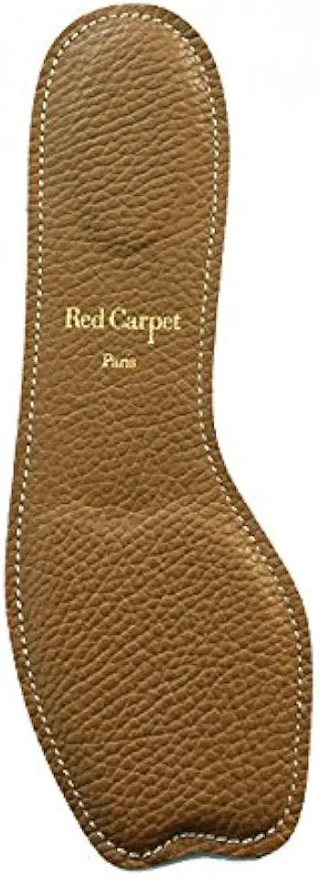 Leather Open Toe Insoles for Heels and Pumps Coffee 9.5-11 V680