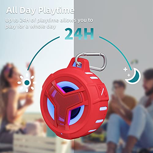 IP67 Waterproof Bluetooth Shower Speaker with LED Light O7151