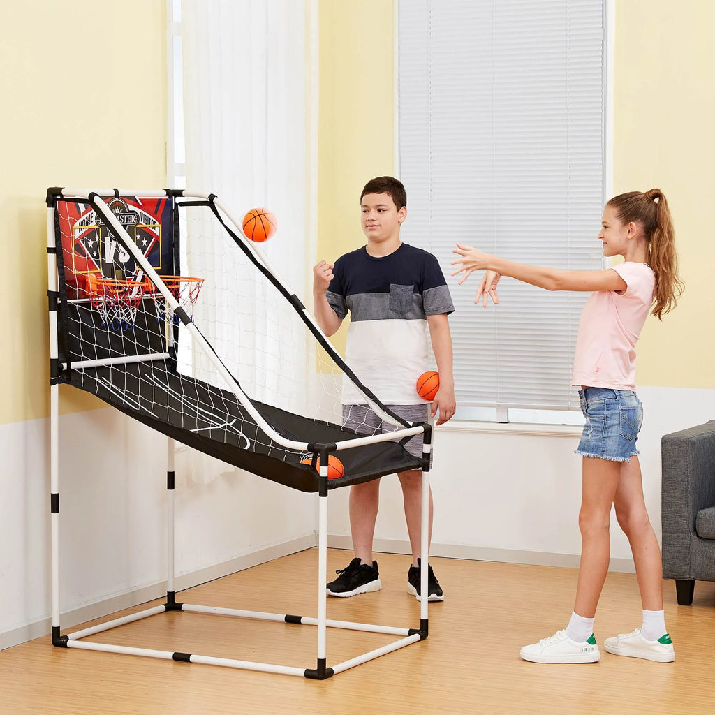 Electronic Scoreboard Arcade Basketball Hoop Game D975326